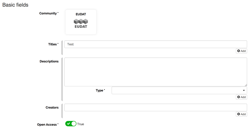 B2SHARE metadata annotation