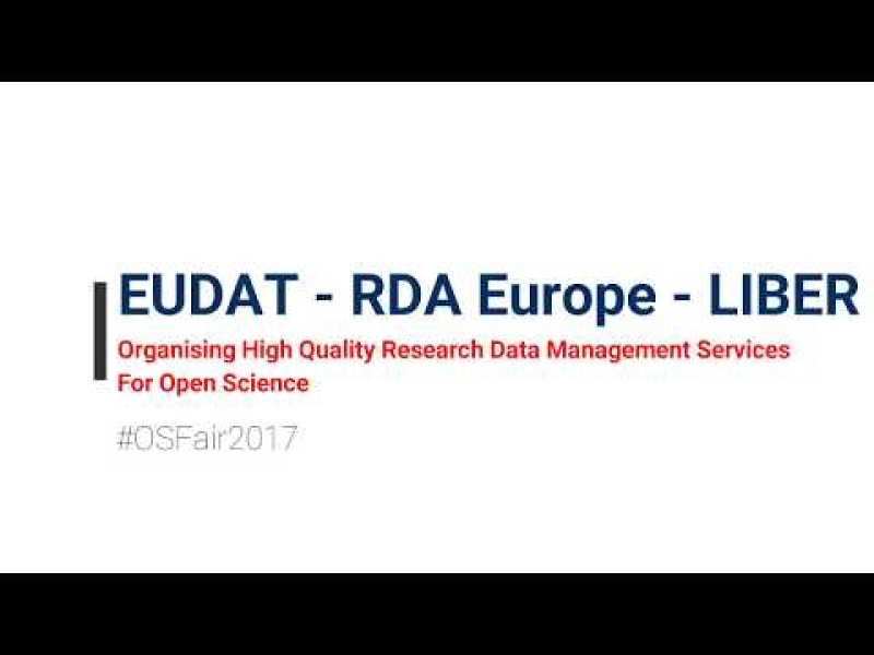 Embedded thumbnail for &quot;What was the EUDAT/RDA Europe/LIBER Workshop at OSFair2017 about&quot; by Daan Broeder.