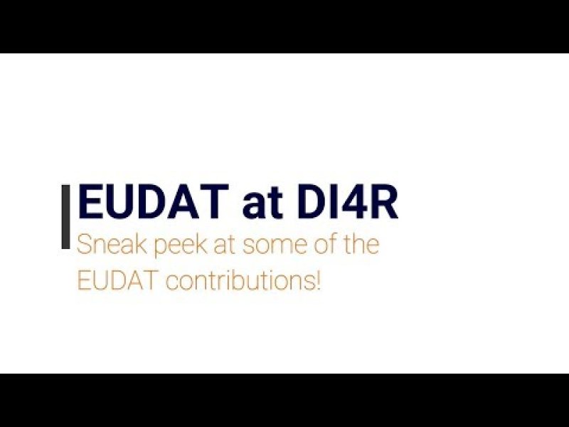 Embedded thumbnail for EUDAT at Digital Infrastructures for Research 2017 - Brussels